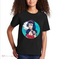 Vaping Cloud Vape Lady Kids T-Shirt thumb 2