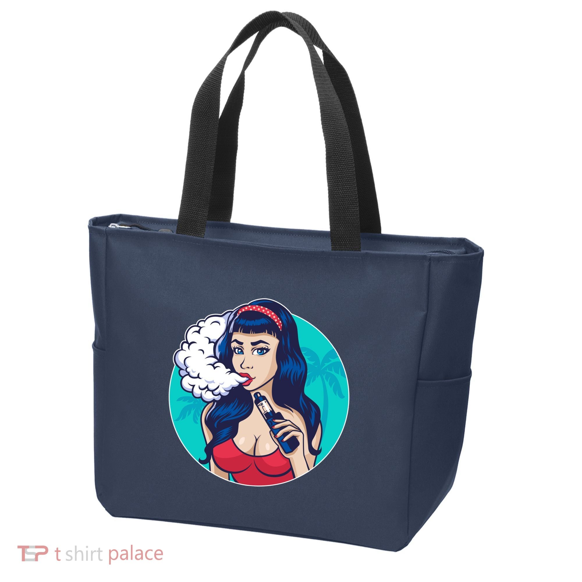 Vaping Cloud Vape Lady Tote Bag