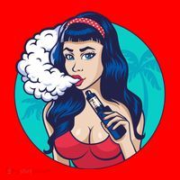 Vaping Cloud Vape Lady Santa Hat thumb 1