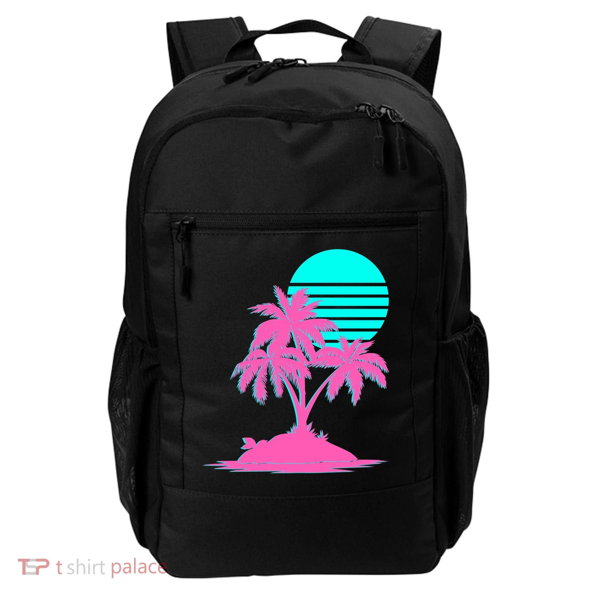 Vapor Wave Beach Backpack