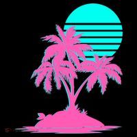 Vapor Wave Beach Backpack thumb 2