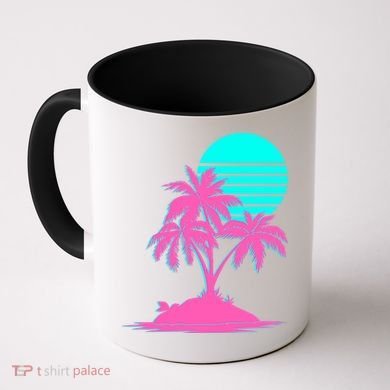Vapor Wave Beach Coffee Mug