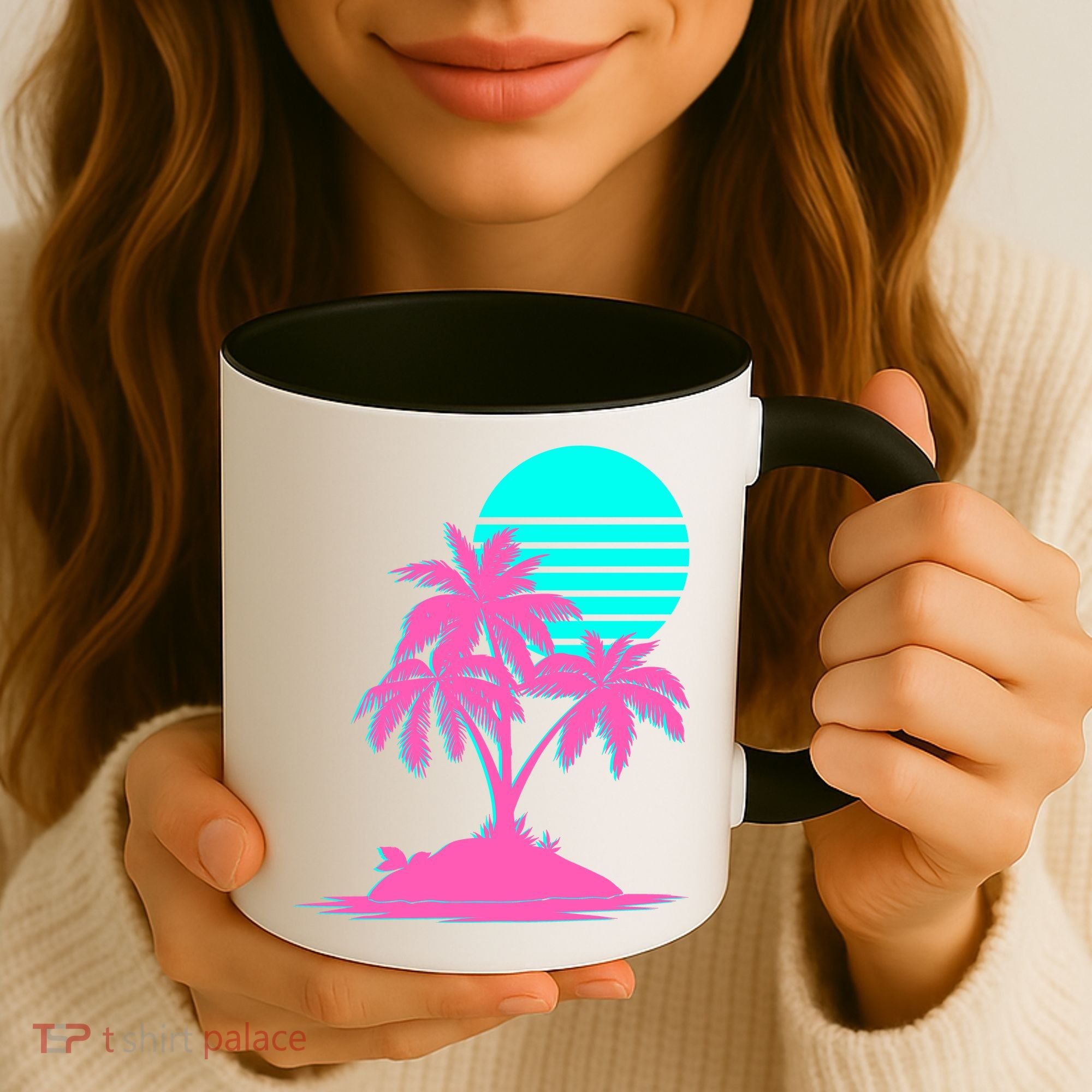 Vapor Wave Beach Coffee Mug