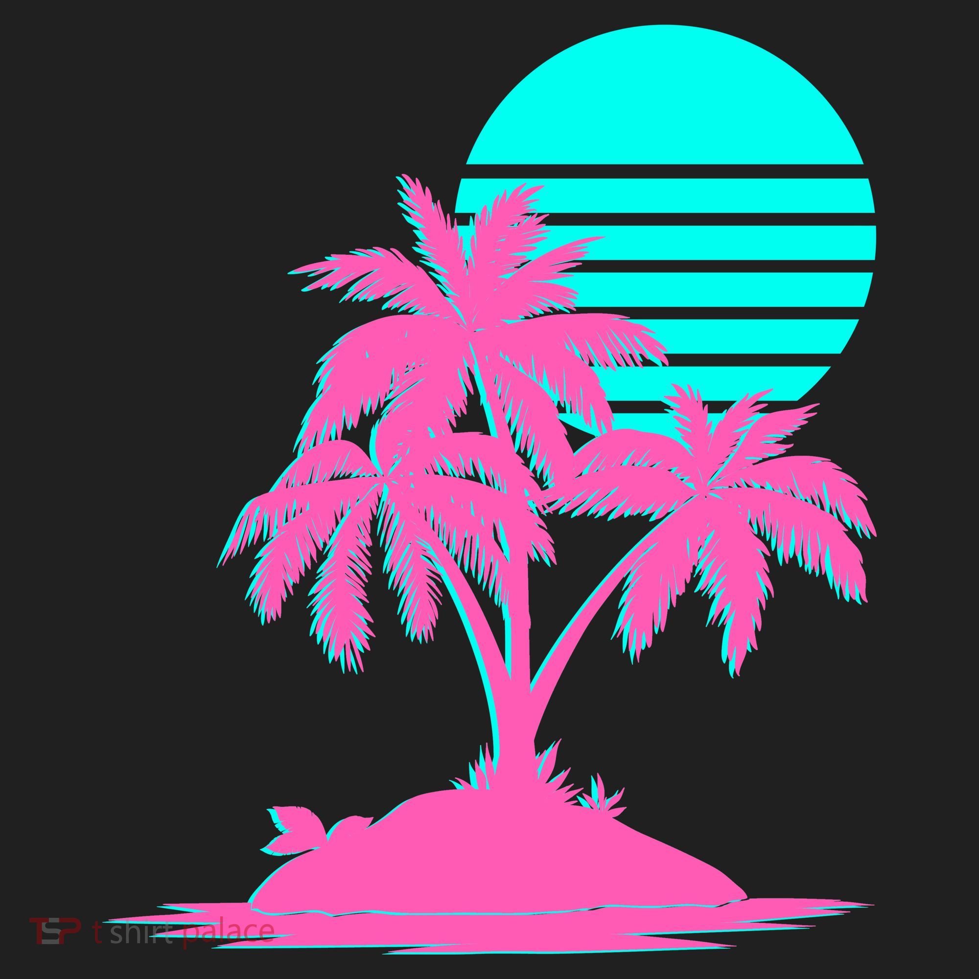Vapor Wave Beach Tumbler
