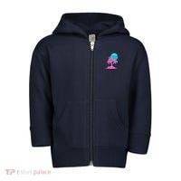 Vapor Wave Beach Toddler Zip Fleece Hoodie thumb 0