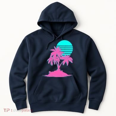 Vapor Wave Beach Hoodie