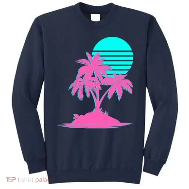 Vapor Wave Beach Sweatshirt