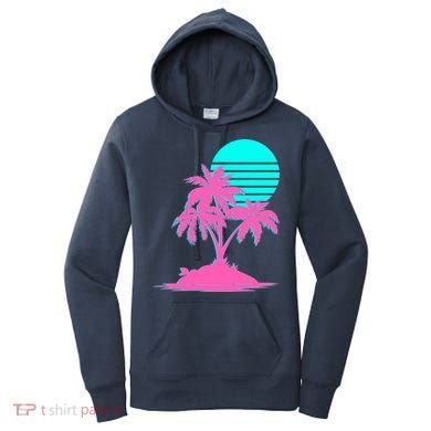 Vapor Wave Beach Women's Hoodie
