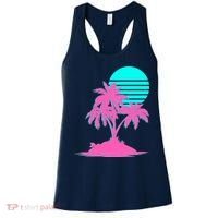 Vapor Wave Beach Women's Tank Top thumb 0