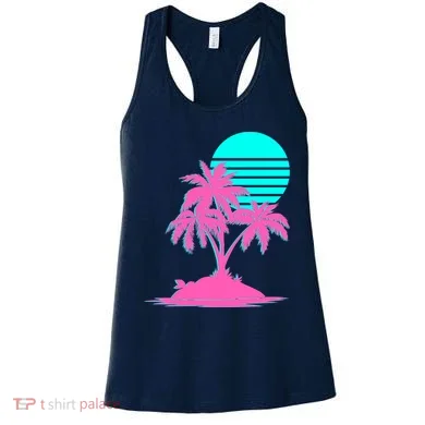 Vapor Wave Beach Women's Tank Top