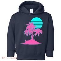 Vapor Wave Beach Toddler Hoodie thumb 0