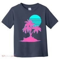 Vapor Wave Beach Toddler T-Shirt thumb 0