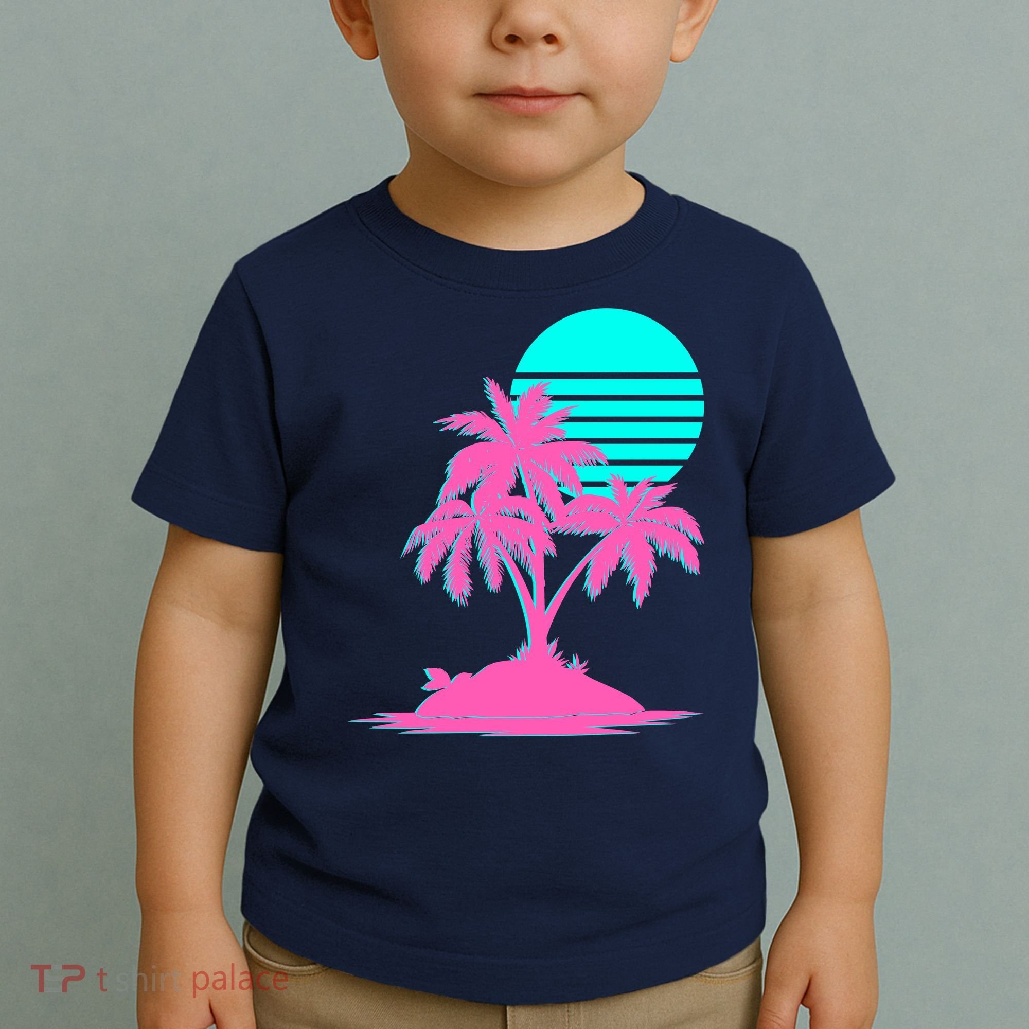 Vapor Wave Beach Toddler T-Shirt