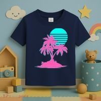 Vapor Wave Beach Toddler T-Shirt thumb 3