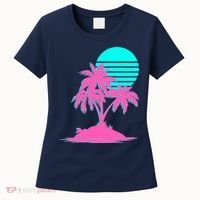 Vapor Wave Beach Women's T-Shirt thumb 0