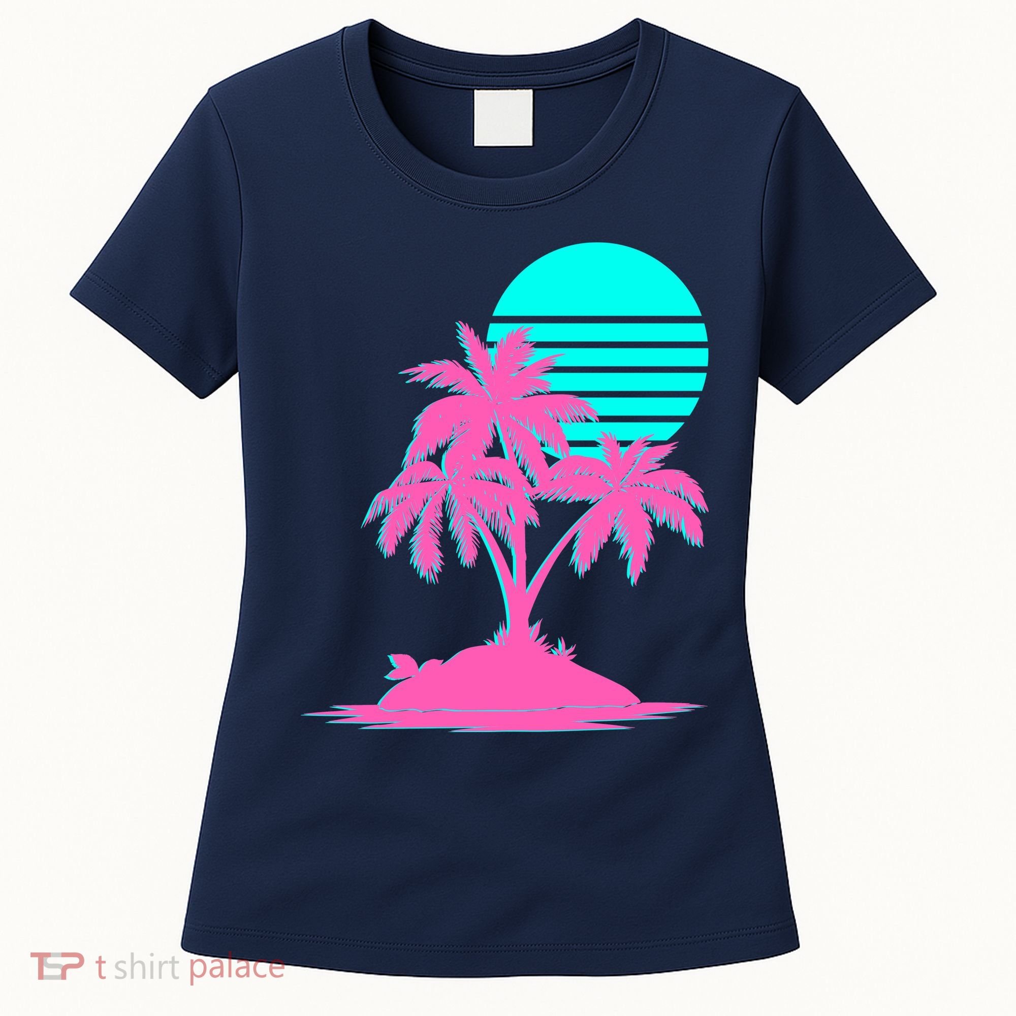 Vapor Wave Beach Women's T-Shirt