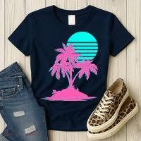 Vapor Wave Beach Women's T-Shirt thumb 3