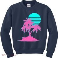 Vapor Wave Beach Kids Sweatshirt thumb 0