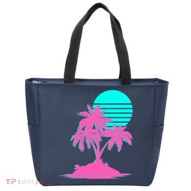 Vapor Wave Beach Tote Bag