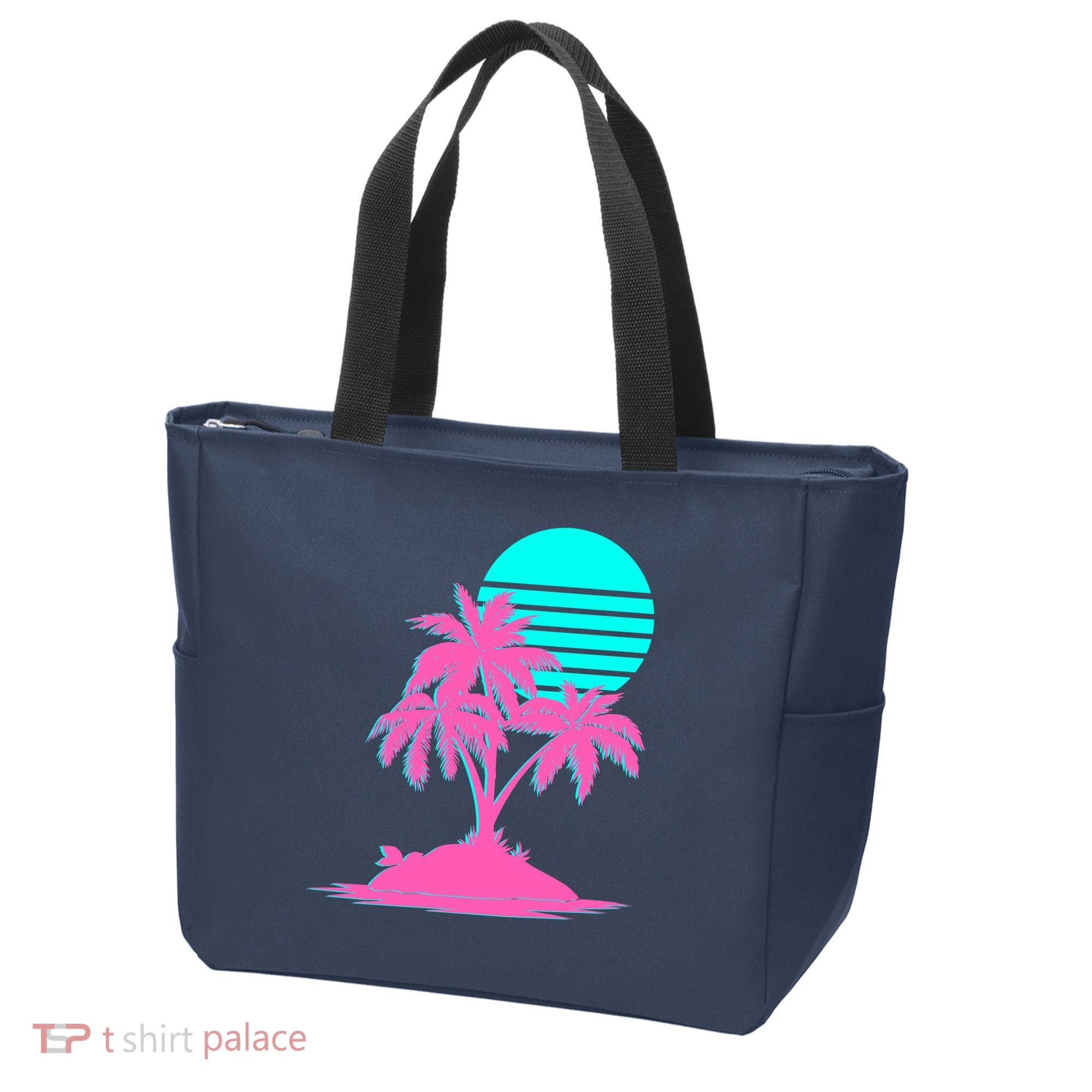 Vapor Wave Beach Tote Bag