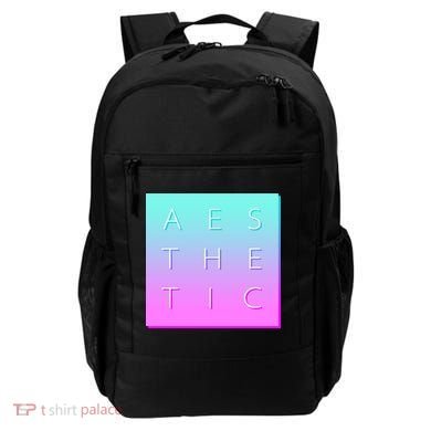 Vaporware Aesthetic Square Backpack