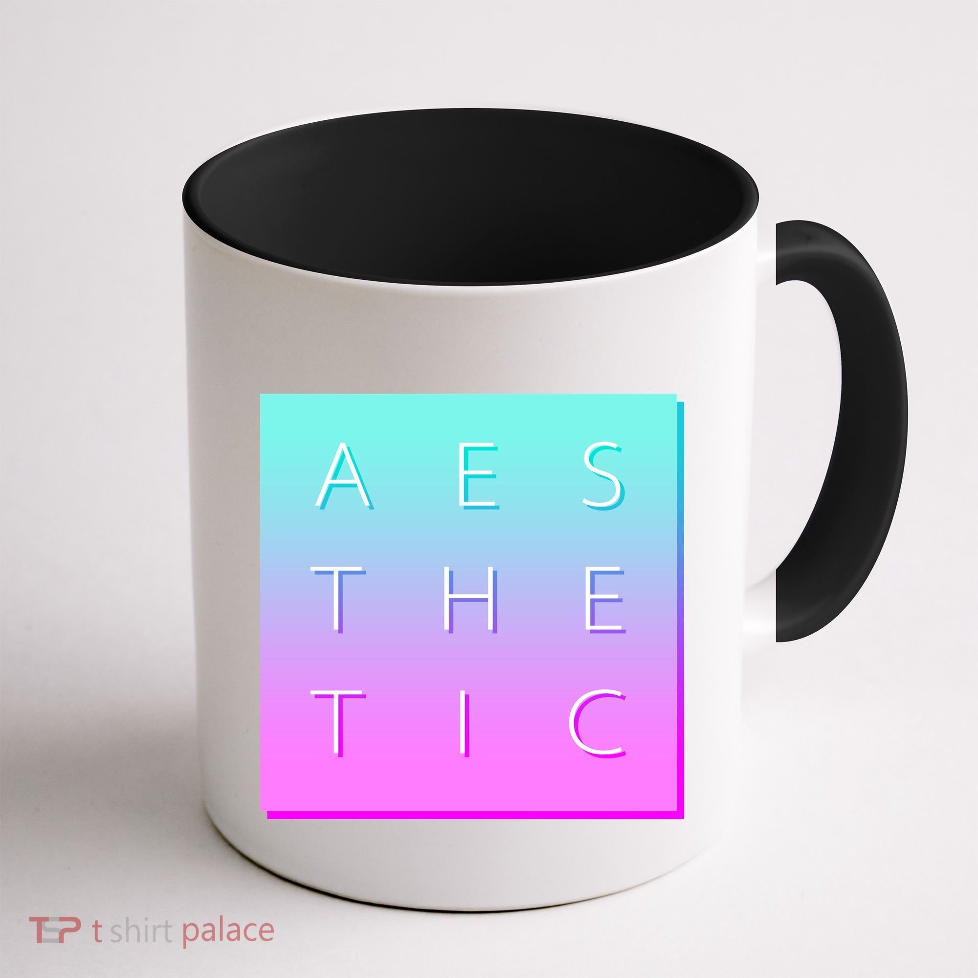 Vaporware Aesthetic Square Coffee Mug