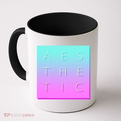 Vaporware Aesthetic Square Coffee Mug