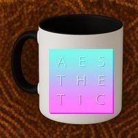 Vaporware Aesthetic Square Coffee Mug thumb 2