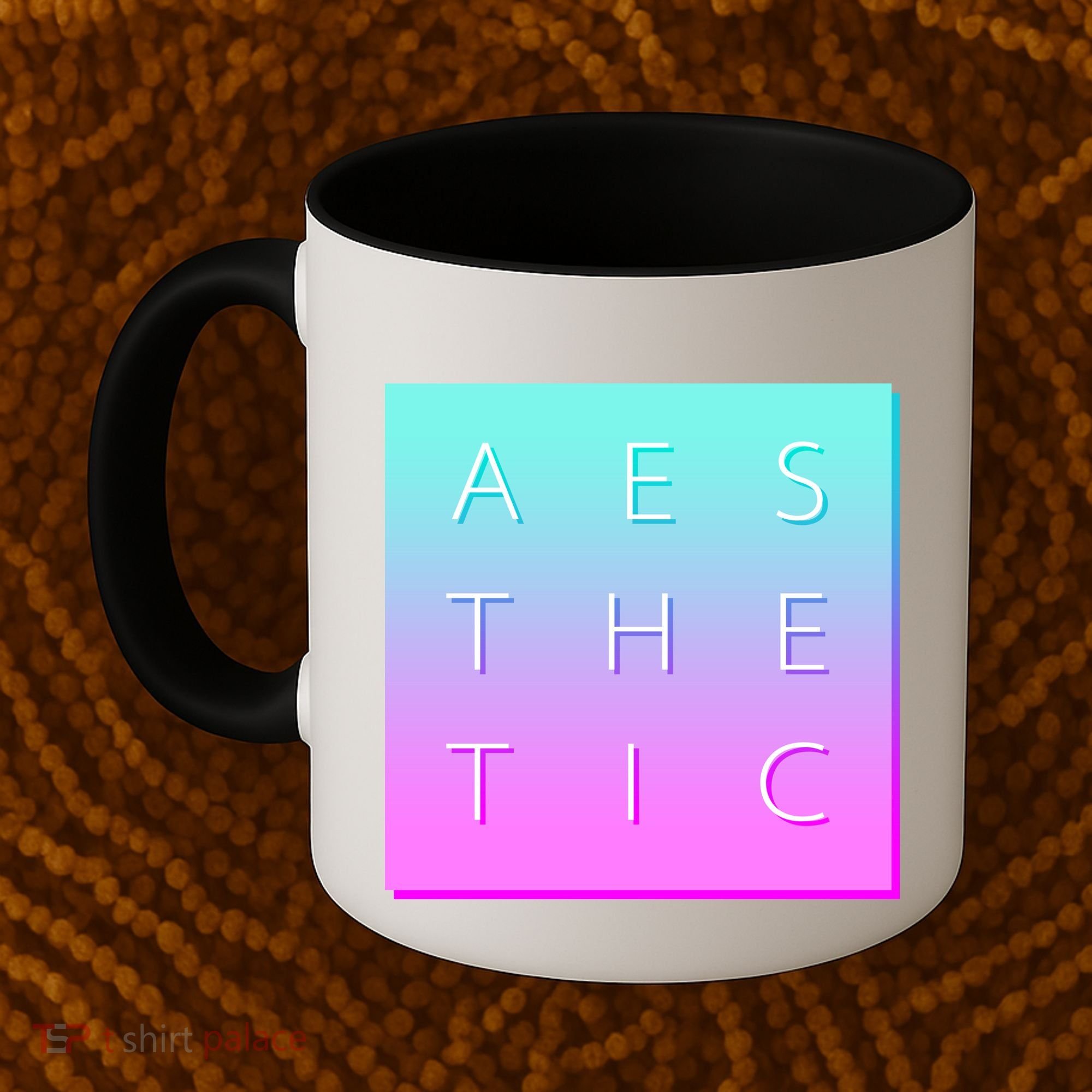 Vaporware Aesthetic Square Coffee Mug