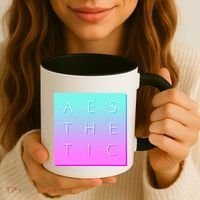 Vaporware Aesthetic Square Coffee Mug thumb 3