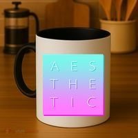 Vaporware Aesthetic Square Coffee Mug thumb 4