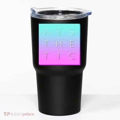 Vaporware Aesthetic Square Tumbler