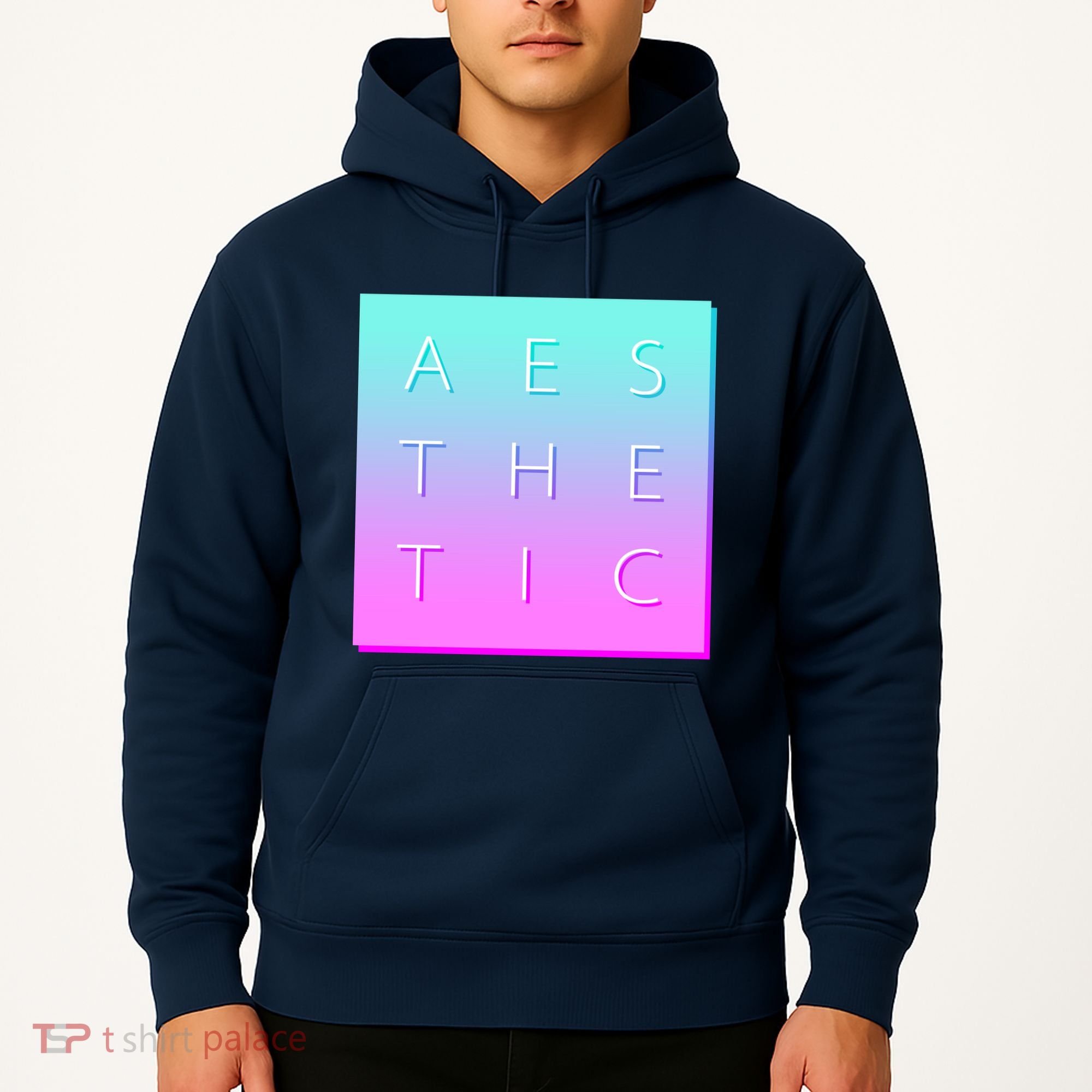 Vaporware Aesthetic Square Hoodie