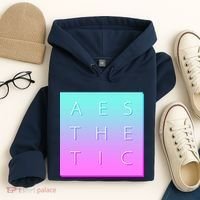 Vaporware Aesthetic Square Hoodie thumb 4