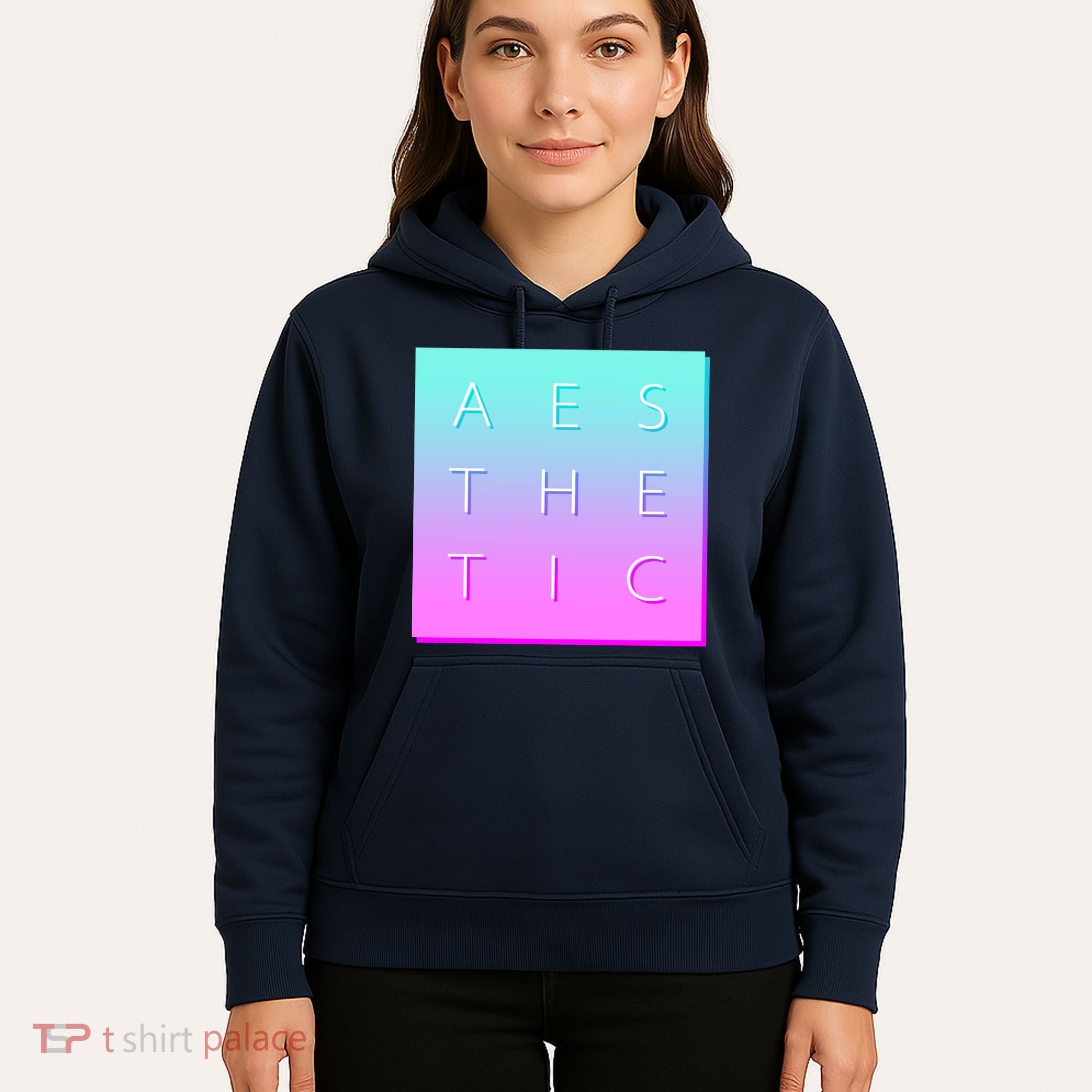 Vaporware Aesthetic Square Hoodie