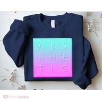 Vaporware Aesthetic Square Sweatshirt thumb 2