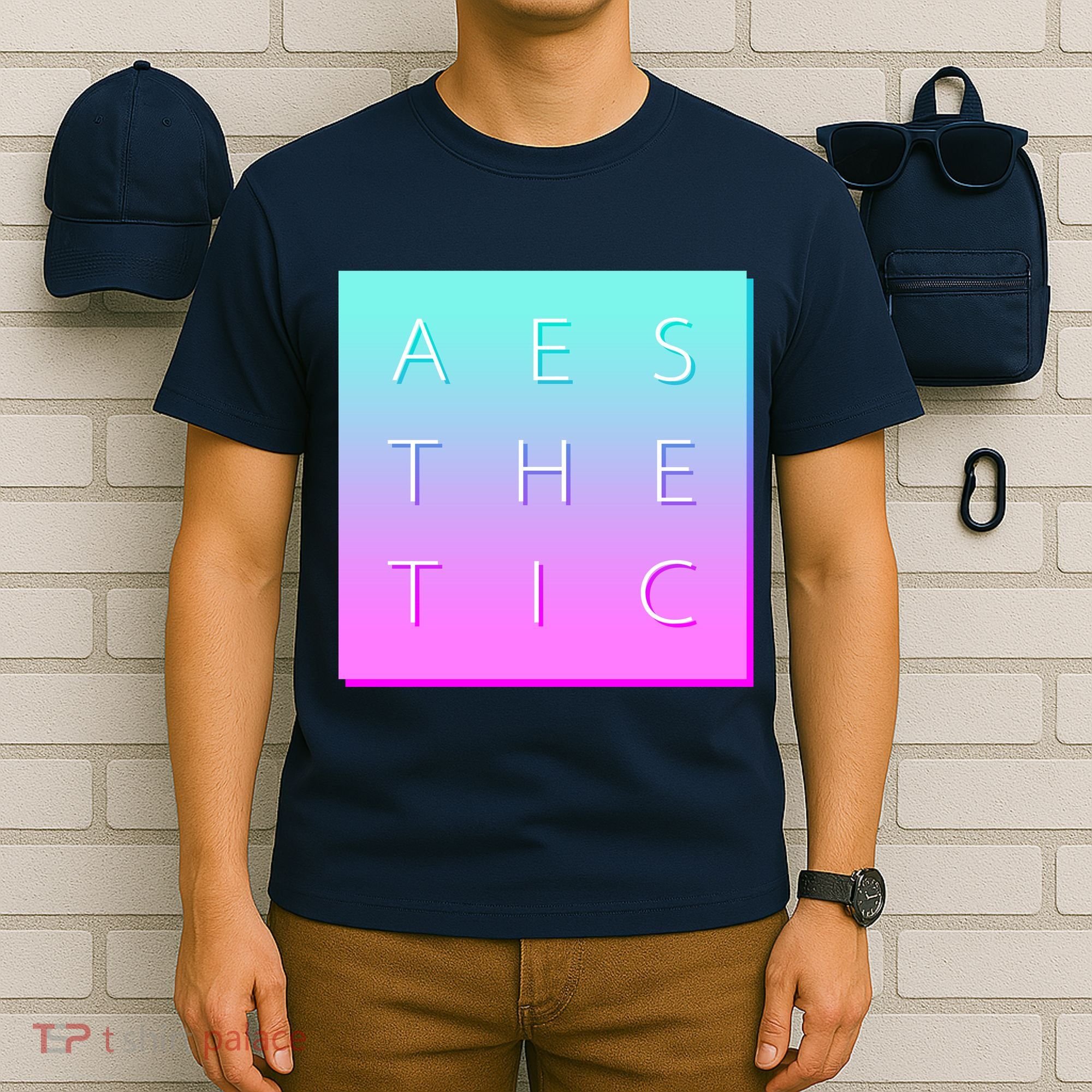 Vaporware Aesthetic Square T-Shirt