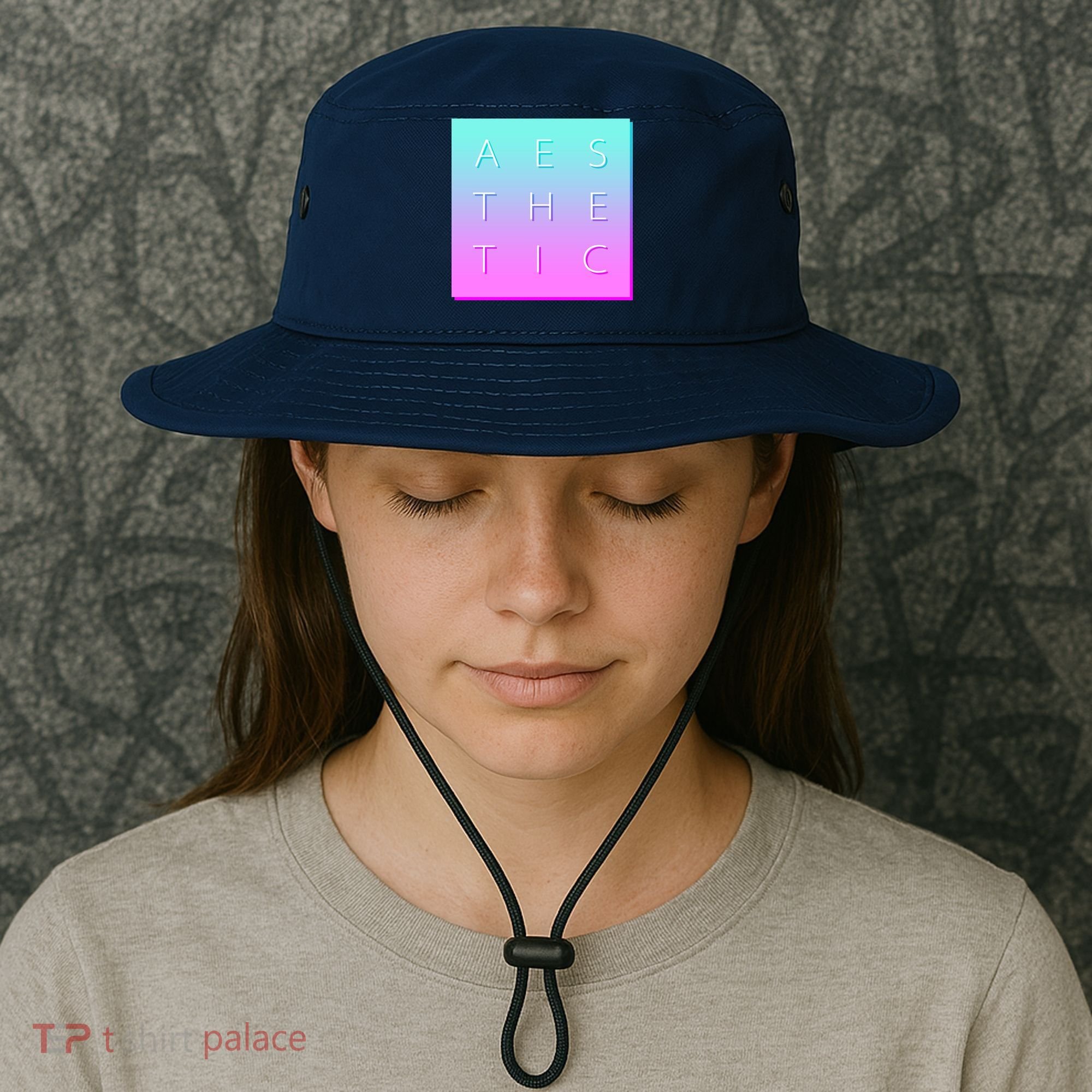 Vaporware Aesthetic Square Bucket Hat