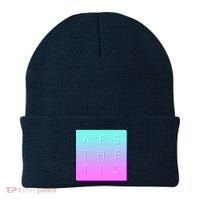 Vaporware Aesthetic Square Beanie thumb 0