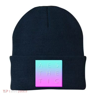 Vaporware Aesthetic Square Beanie