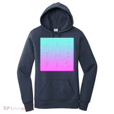 Vaporware Aesthetic Square Women's Hoodie