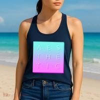Vaporware Aesthetic Square Women's Tank Top thumb 2