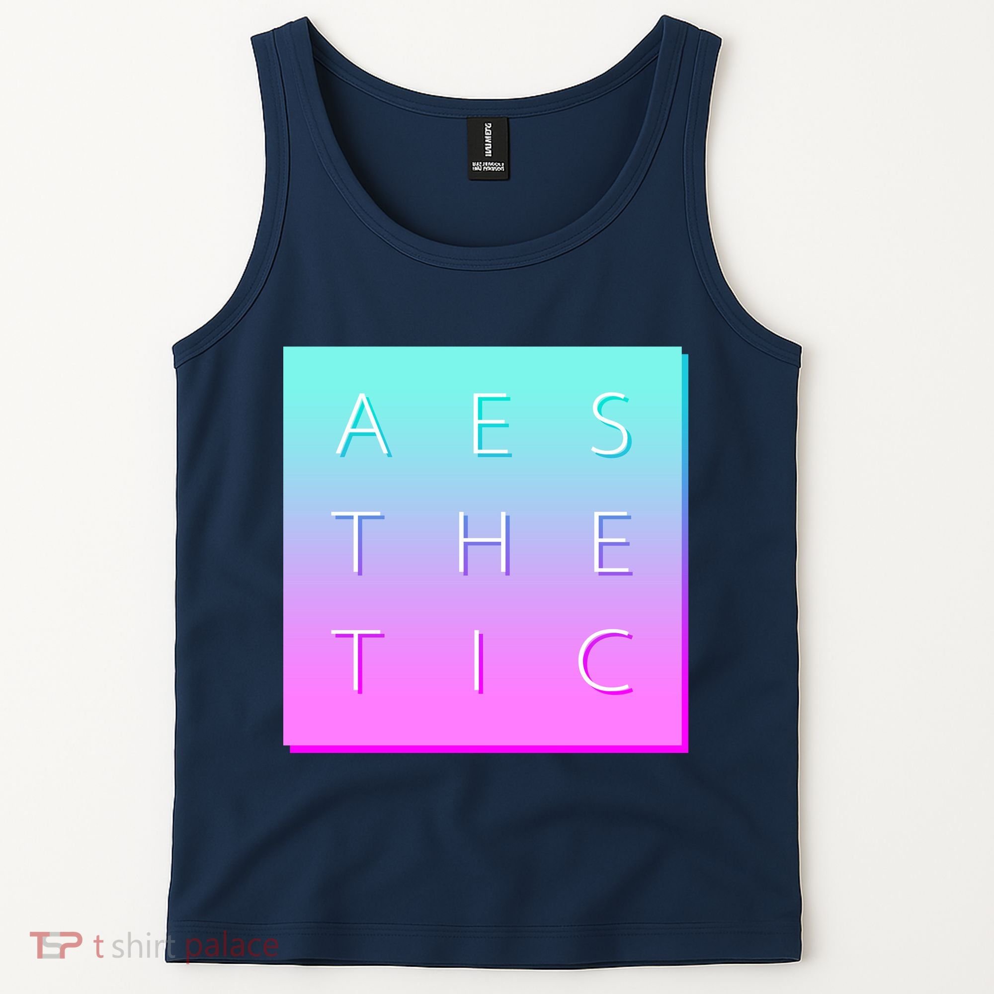 Vaporware Aesthetic Square Tank Top