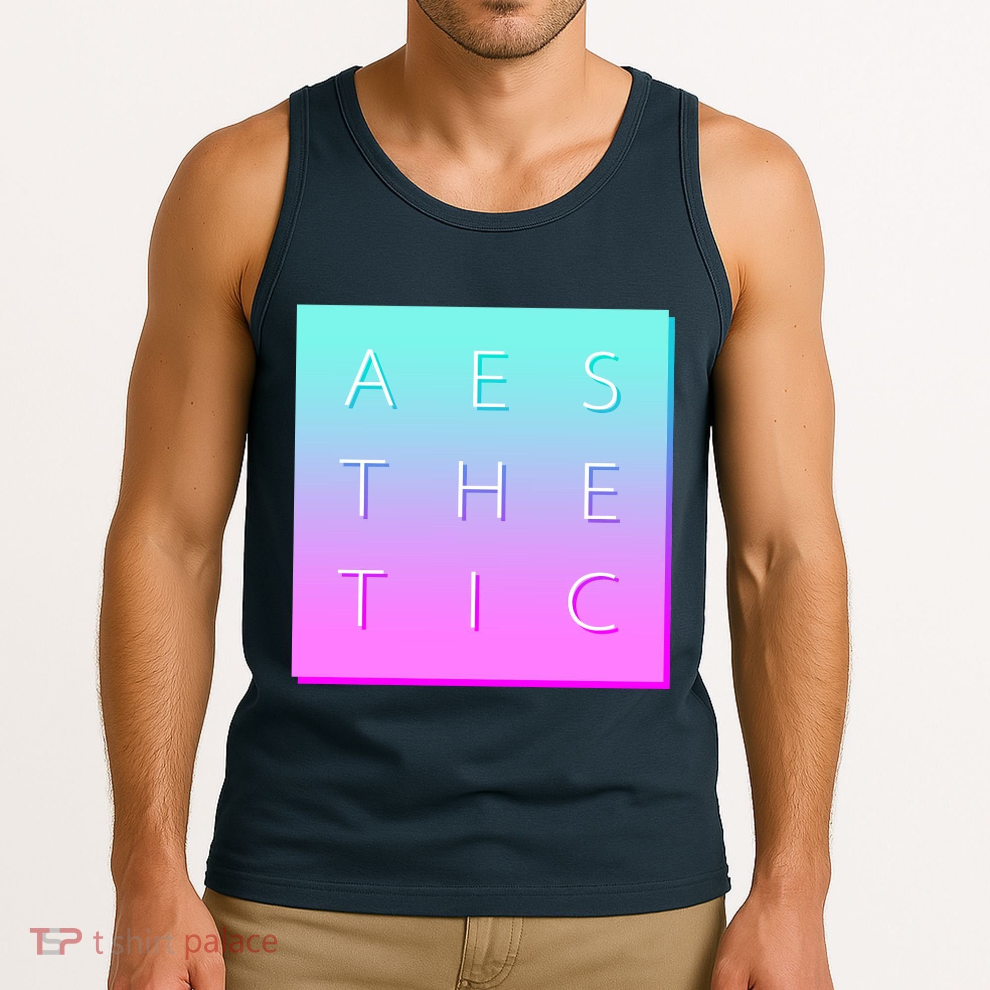 Vaporware Aesthetic Square Tank Top