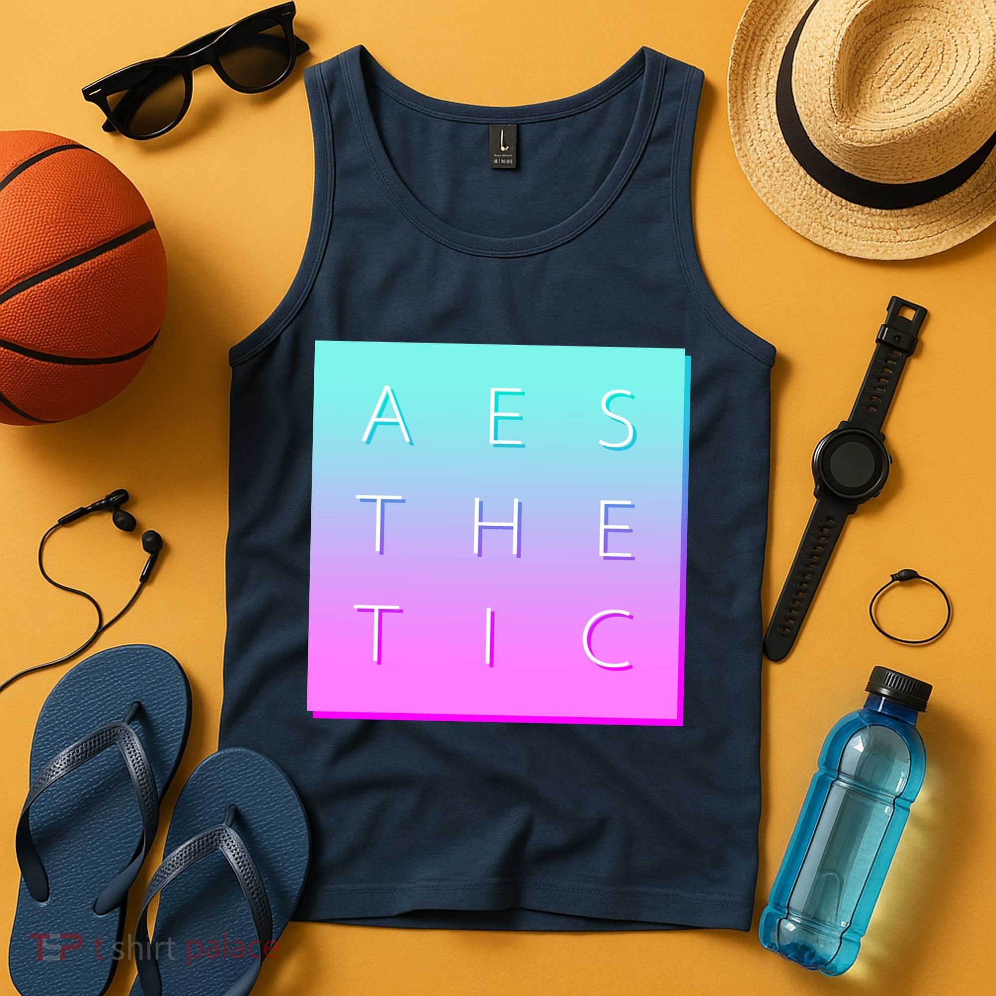 Vaporware Aesthetic Square Tank Top