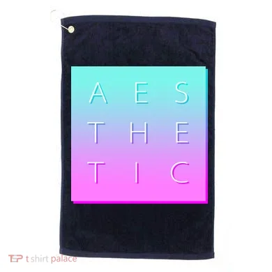 Vaporware Aesthetic Square Golf Towel