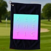 Vaporware Aesthetic Square Golf Towel thumb 1