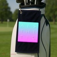 Vaporware Aesthetic Square Golf Towel thumb 2