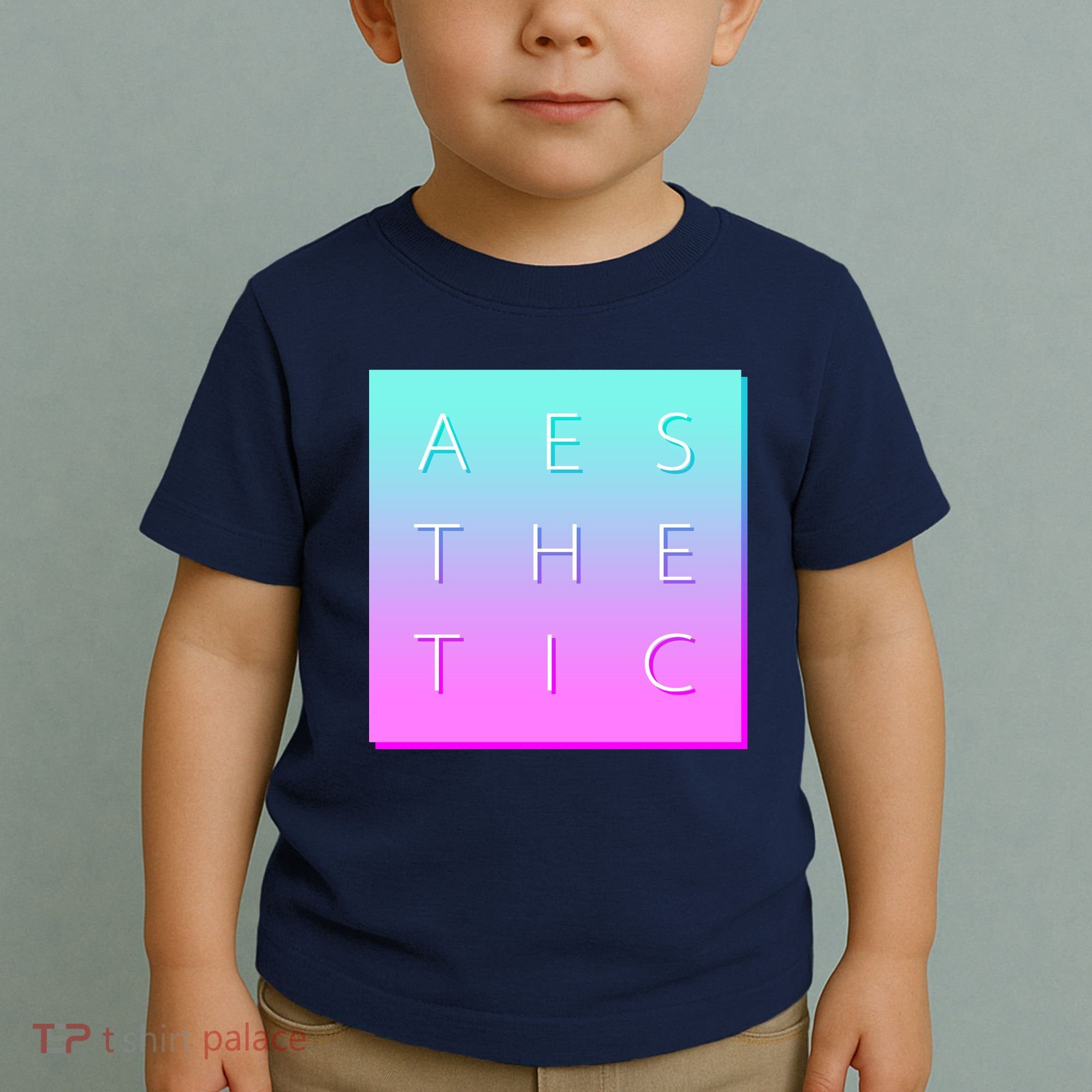 Vaporware Aesthetic Square Toddler T-Shirt