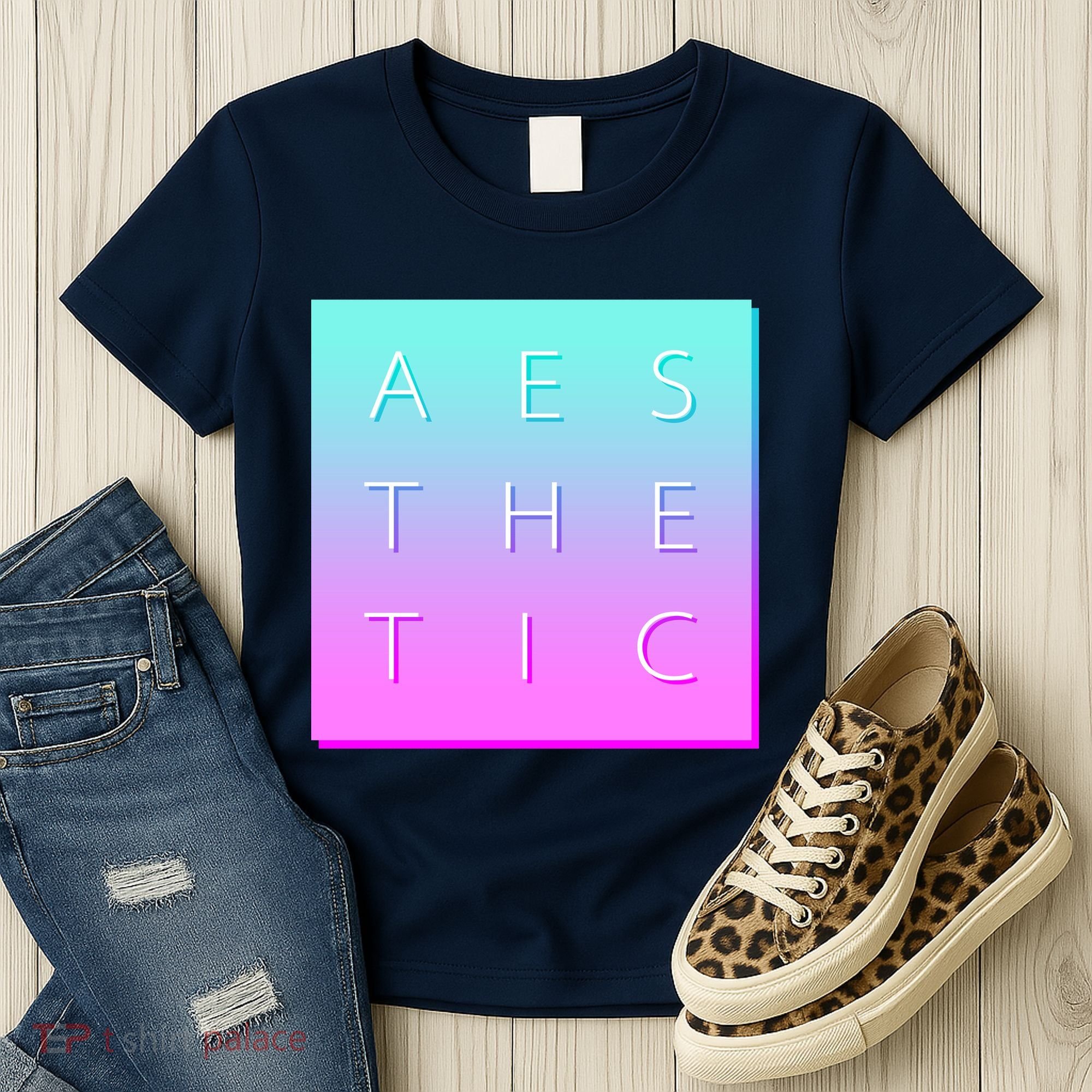 Vaporware Aesthetic Square Women's T-Shirt